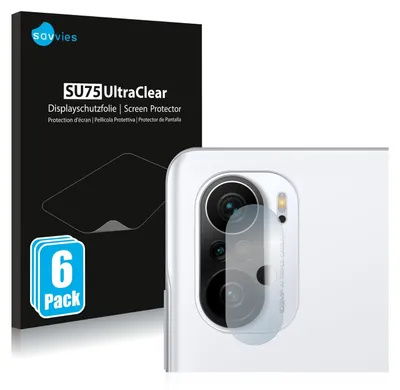 A product shot of a phone camera protector and its packaging.