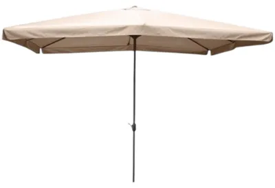 Immagine prodotto di Ombrellone a palo centrale con struttura in acciaio e telo in poliestere ecrù 300x400xH285 cm