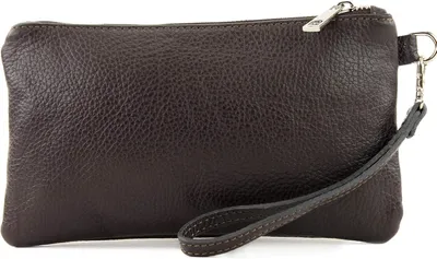 Immagine prodotto di Portafoglio da donna in pelle, pochette da donna in pelle, piccola borsa da polso, dimensioni 22 x 13 cm, disponibile in vari colori, con dimensioni compatte e lavorazione di alta qualità