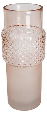 Produktbild von Elegante Glasvase Ø 11 cm X H 28,5 cm Rosa