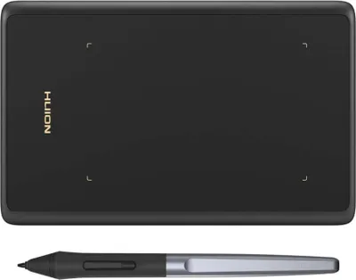Produktbild von HUION Inspiroy H420X Grafiktablett, Modellnr H420X, Zeichentablett, 4.17 x 2.6 Zoll, 8192 Drucksensitivität, batterieloser Stift, kompatibel mit Chromebook, Windows, Mac, Android, ideal für OSU