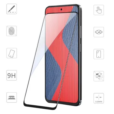 Image de Pour Xiaomi Redmi 12 : 2 films de protection en verre trempé H9 pour écran 3D Full LCD, protection latérale, neuf