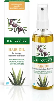 Produktbild von OLIVALOE 00109 - Haaröl 100ml, stärkend und gegen trockene Kopfhaut, Naturkosmetik