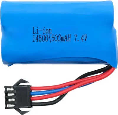 Produktbild von EFASO Lipo Akku 7.4V 500mah für 1:14 Schaufelbagger Huina 1535 S1573 mit 4 PIN Stecker Huina 1535 Akku