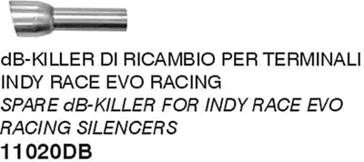 Produktbild von ARROW Db-Killer für Indy Race EVO Auspuffendrohr