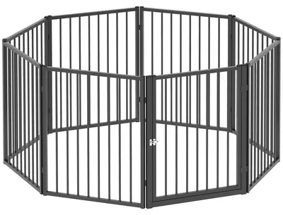 Immagine prodotto di Recinto per cani - Recinto per cuccioli - Recinto per animali - Trasportino per cani - Recinto per animali - 8 pannelli con porta - Pieghevole e trasportabile