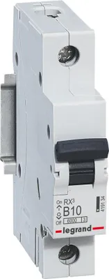 Produktbild von Legrand 419134 RX3 LS-Schalter B 10A 1-polig 6kA 230/400VAC 1TE