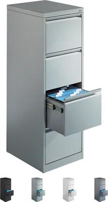 Produktbild von Hängeregistraturschrank mit 4 Schubladen Hängeregister 135x43x59 cm Einbahnig