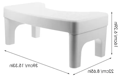Produktbild von Toilettenhocker aus Kunststoff Rutschfest Kleiner Badezimmerhocker mit Fußstütze Ergonomisch Platzsparend für Zuhause und Familie