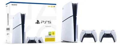 Produktbild von Sony Playstation 5 Slim mit Laufwerk inkl 2. Controller