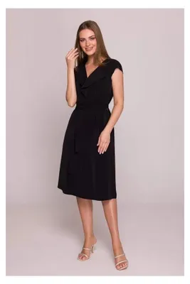 Imagen del producto de Vestido midi de mujer Stylove, modelo Phoebef, color negro, talla S