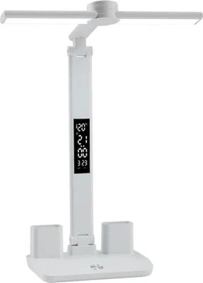 Produktbild von INF LED Schreibtischlampe mit Digitalanzeige: Multifunktional, Wiederaufladbar