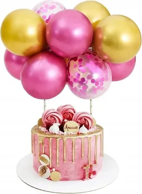 Immagine prodotto di Palloncino Cake Topper Oro Rosa Decorazione Di Compleanno