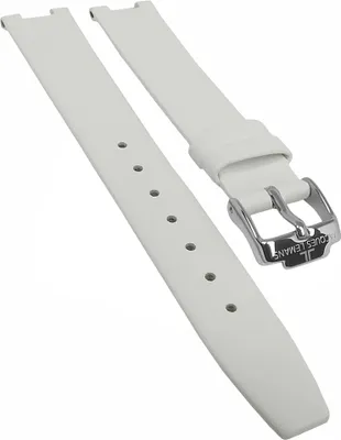 Produktbild von Jacques Lemans Classic → Uhrenarmband 15mm weiß Leder  → 1-2001