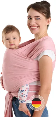 Produktbild von Laleni šatka pre novorodencov zo 100 % organickej bavlny - certifikovaná OEKO-TEX šatka pre deti do 15 kg s ergonomickým strihom, ľahko sa navlieka, možno ju prať v práčke