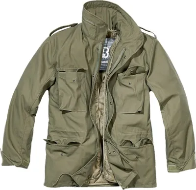 A studio shot of a green jacket.