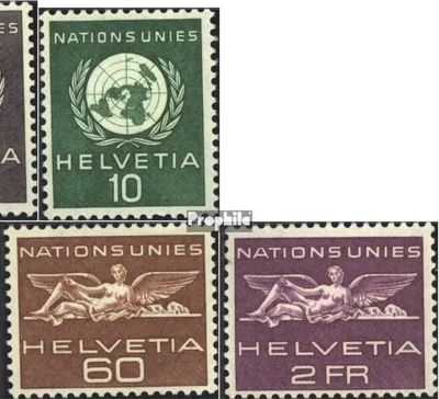 Produktbild von Briefmarken Schweiz 1955 Mi ONU22-ONU27 (kompl.Ausgabe) postfrisch Sondermarken