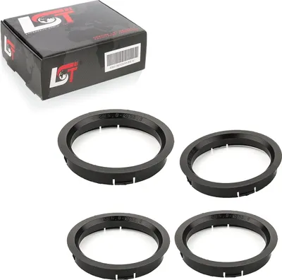 Produktbild von 4x Zentrierringe Schwarz Alufelgen Ø 76 mm - 66,6 mm für Saab für Opel für Volvo