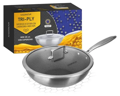 Obrázok produktu pre Hlboká panvica, priemer 28 cm, s trojvrstvovým pokrievkou