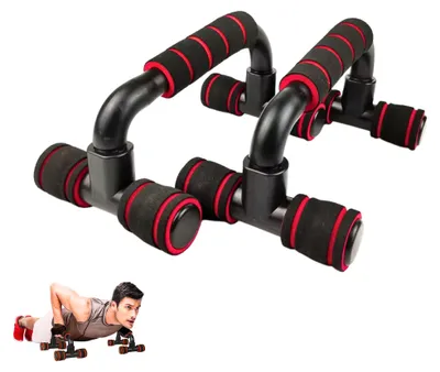 Zdjęcie produktu dla Stojak do pompek. Antypoślizgowa, równoległa konstrukcja do treningu siłowego, jogi i CrossFit.