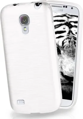 Produktbild von moex® Brushed Case kompatibel mit Samsung Galaxy S4 Mini - Hülle aus Silikon, Weiß
