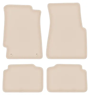 Produktbild von DURBAN Beige Velours-Fußmatten-Set für Honda Civic V Schrägheck (1991-1996)