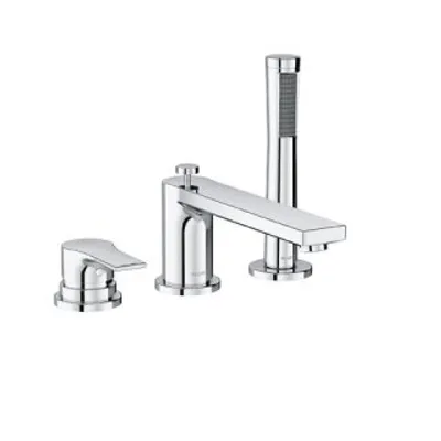 Immagine prodotto di KLUDI ZENTA SL Mitigeur monocommandé pour bain et douche, montage sur bord de carrelage à trois trous, chrome, 484480565, 484480565