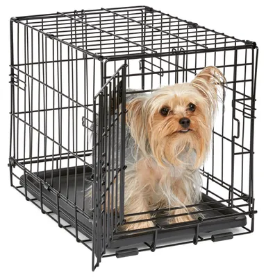 HundeBox, ca. 46 cm, mit Trennwand, schwarz