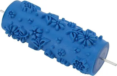 Dekorative Farbrolle mit Muster - Gummi Farbrolle für DIY Malprojekte - 5 Inch, Ideal für Wände und Möbel