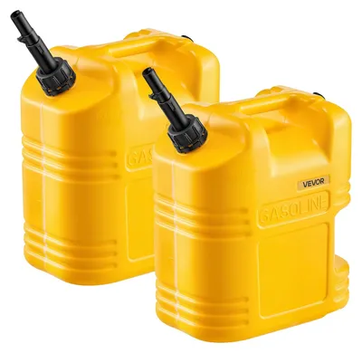 Obrázok produktu pre Kanister na palivo VEVOR 2-pack 19 l, kanister na benzín s výlevkou a priehľadnou stupnicou, max. prietok 15 l/min, nádoba na kvapalinu pre väčšinu automobilov, motocyklov, SUV, ATV a UTV, žltá farba