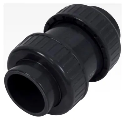 Produktbild von Rückschlagklappe aus PVC 50 mm mit Klebemuffe grau
