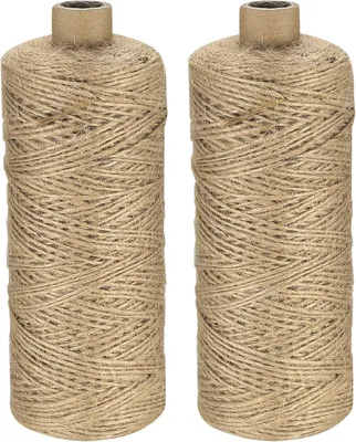 Produktbild von Jute-Kordel, 1 mm x 400 m, Jute-Seil, Sisal-Seil, Gartenkordel, Verpackungskordel, Hanfseil, Bastelkordel, reißfest für DIY-Projekte, Krabbaum