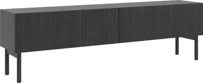 Produktbild von Selsey Nolie - TV-Lowboard 2-türig, Holzoptik Esche Schwarz, 175 cm