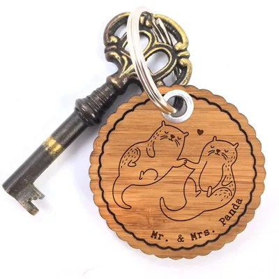 Produktbild von Mr. & Mrs. Panda Anhänger Otter Bester Partner der Welt - Transparent - Geschenk, Schlüsselanhänger, Ehefrau, Freund, Taschenanhänger, Taschenbaumler, Mann, Liebe, Holz