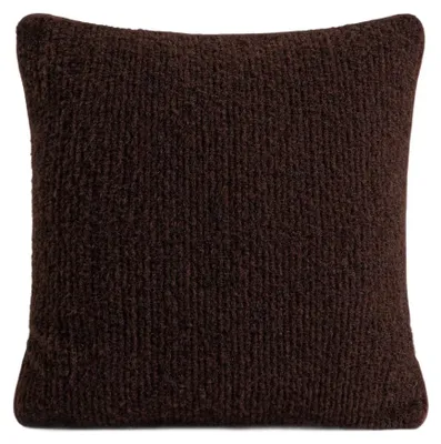 Zdjęcie produktu dla HOMLA Poszewka VANTE miękka brązowa z ozdobną strukturą w paski 45x45 cm
