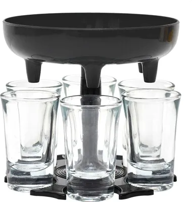 Produktbild von HowHomely Schnaps Spender Dispenser 6 Stk Gläser