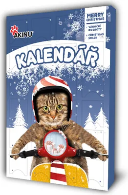 Obrázek produktu pro Akinu VÁNOCE Adventní kalendář pamlsek pro kočky 170 g