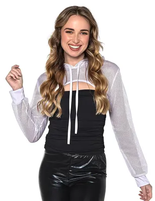 Image de Boléro femme en résille blanc (taille unique), Image générée par une IA