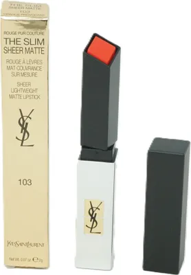 Produktbild von Yves Saint Laurent Rouge Pur Couture The Slim Sheer Matte Lipstick 103 Orange Women Lipstick 0.07 oz