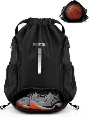 Immagine prodotto di Borsa sportiva con scomparto per scarpe e coulisse per calcio Fitness Palestra Campeggio