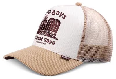 Imagen del producto de Gorra de camionero DJINNS HFT, modelo "Lazy Days", color blanco/caqui