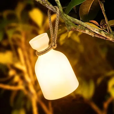 Produktbild von Tischlampe kabellos mit Fernbedienung,Tragbare LED Nachtlicht,16 Farben,Aufhängbar,dimmbare Campinglampen,USB-Aufladung Nachttischlampe wasserdicht