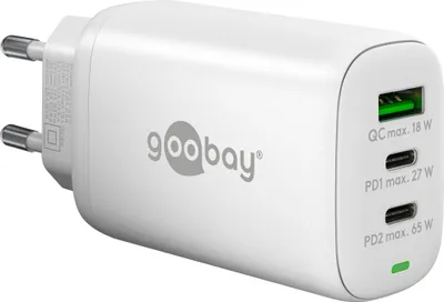 Produktbild von Goobay USB-C PD GaN Multiport Fast Charger (65 W) | 65408