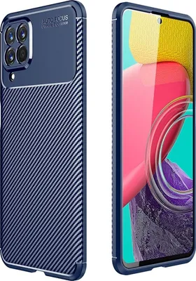 Produktbild von Mobigear Racing  Samsung Galaxy M53 Hülle Flexibles TPU Backcover - Blau