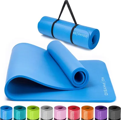 Productafbeelding van Antislip yogamat met schouderband - Fitnessmat voor yoga, HIIT en Pilates - 183 cm x 60 cm x 8 mm
