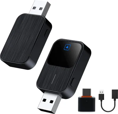 Produktbild von 2-in-1 CarPlay Box – Kabelgebundener zu kabelloser Android Auto-Adapter für CarPlay-kompatible Fahrzeuge