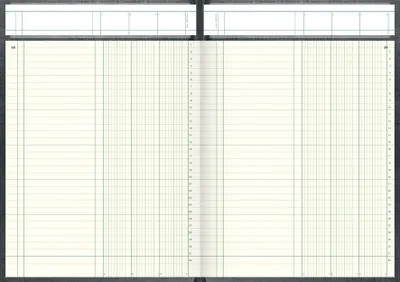 Produktbild von Spaltenbuch A4 mit Deckenband 3 Spalten 96 Blatt