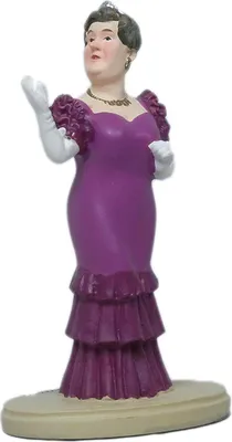 Produktbild von Tim & Struppi Figur Bianca Castafiore 9 cm Sammlerfigur Comics Detailreich Kunststoff