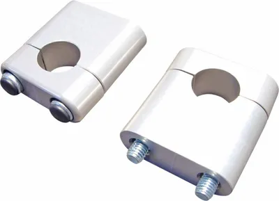 Obrázek produktu pro Stříbrné zvýšení řídítek 40 mm pro řídítka 22 mm
