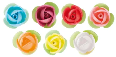 Produktbild von Dekora - Cupcake und Tortendeko Essbar - Essbare Blumen für Torte aus Esspapier